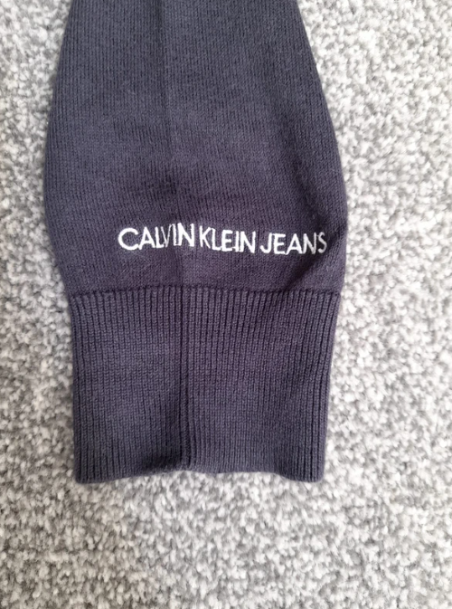 Calvin Klein Jeans Navy Blue Men's Sweatshirt CK Logo Medium image 3