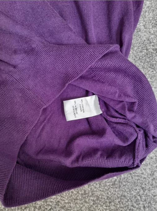 Calvin Klein Purple Sleeveless Knit Golf Sweater Medium image 6