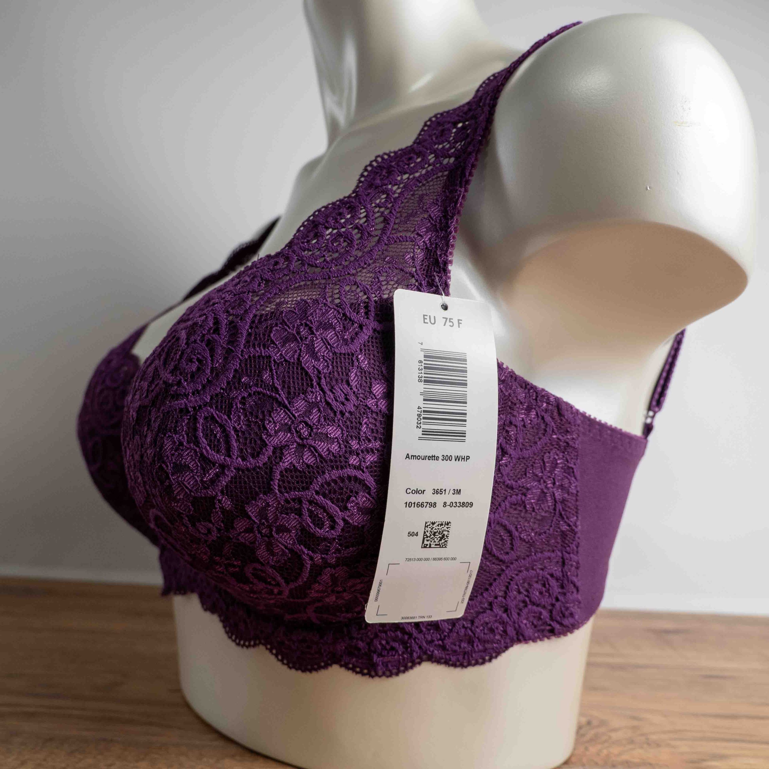 Triumph Amourette Purple 34E Bra NWT