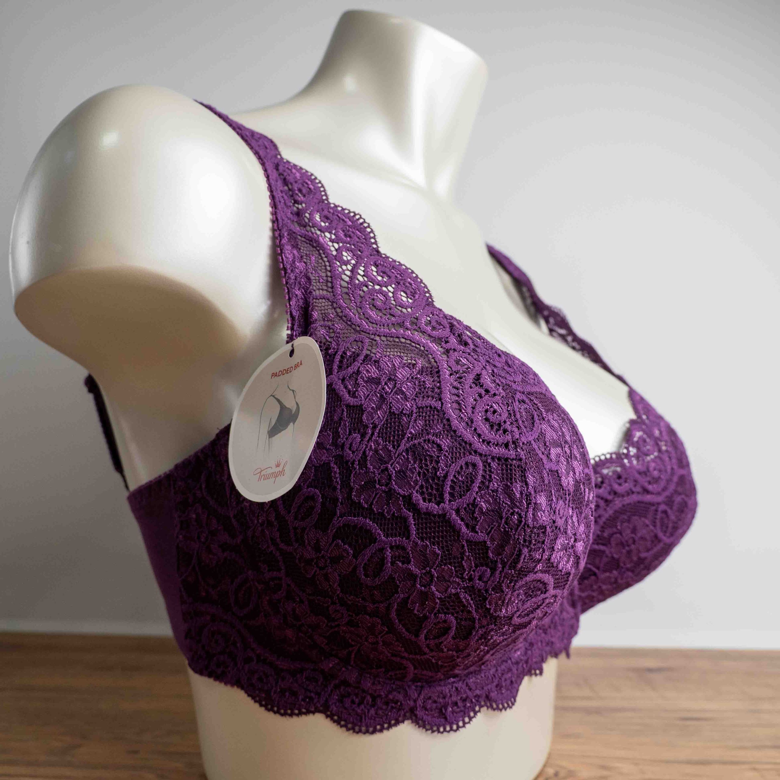 Triumph Amourette Purple 34E Bra NWT image 2
