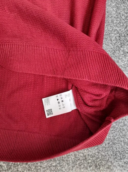 Hugo Boss Men's Red Half-Zip Wool Jumper XXL image 4