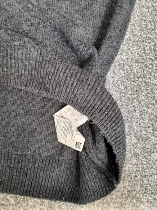 Boss Grey Half Zip Wool Sweater XL image 3