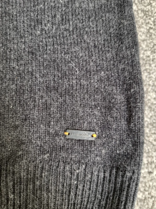 Boss Grey Half Zip Wool Sweater XL image 4