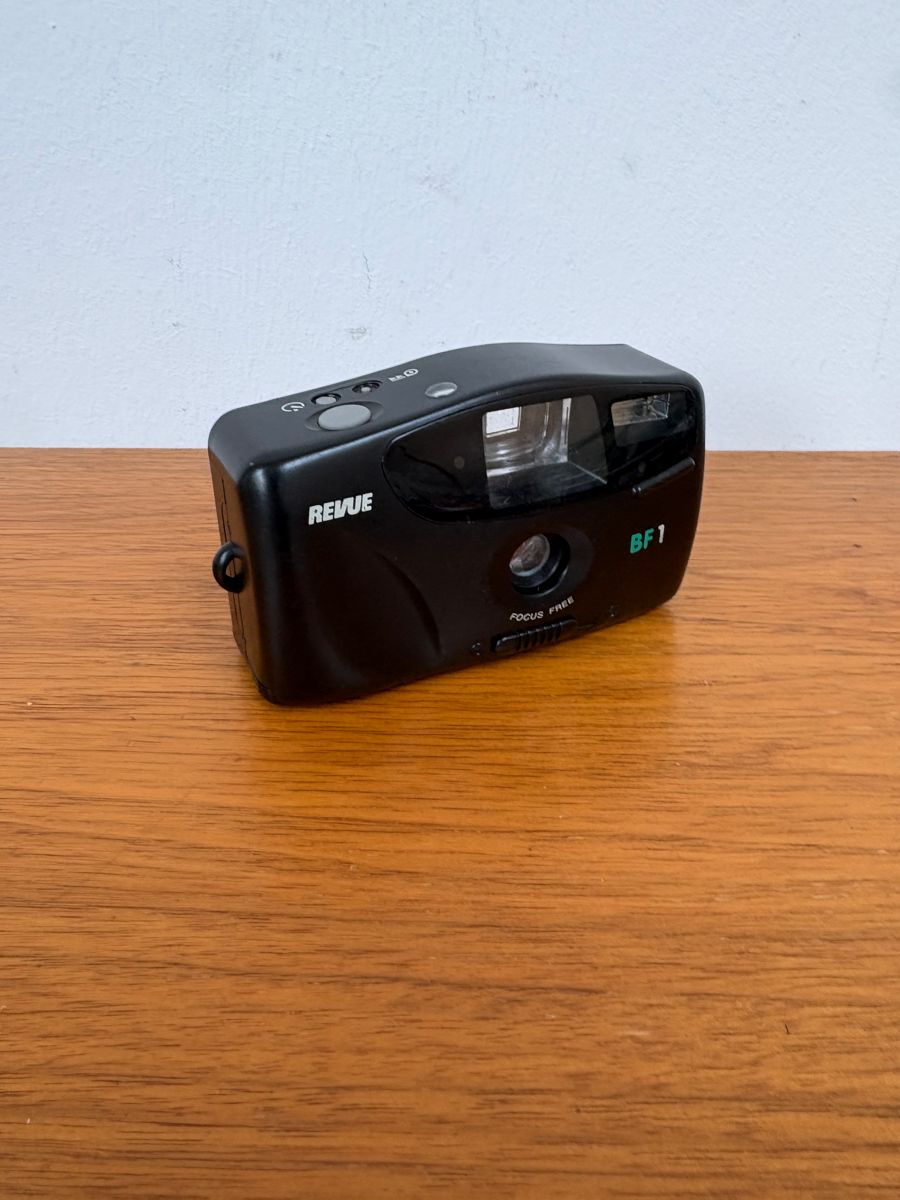 Revue BF1 35mm Kompaktkamera Fixfokus Focus Free schwarz 90er Point and Shoot image 2
