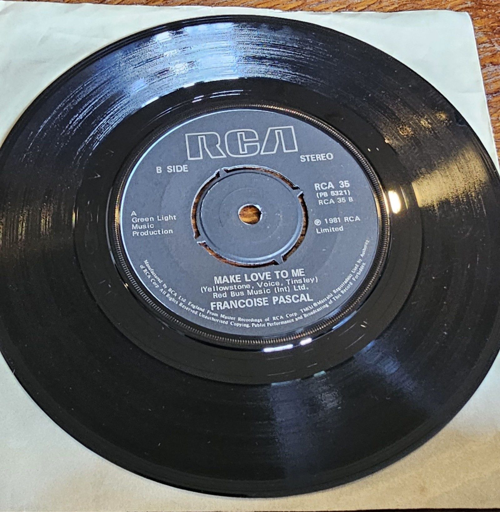 Francoise Pascal Make Love To Me RCA 35 7" Vinyl Single