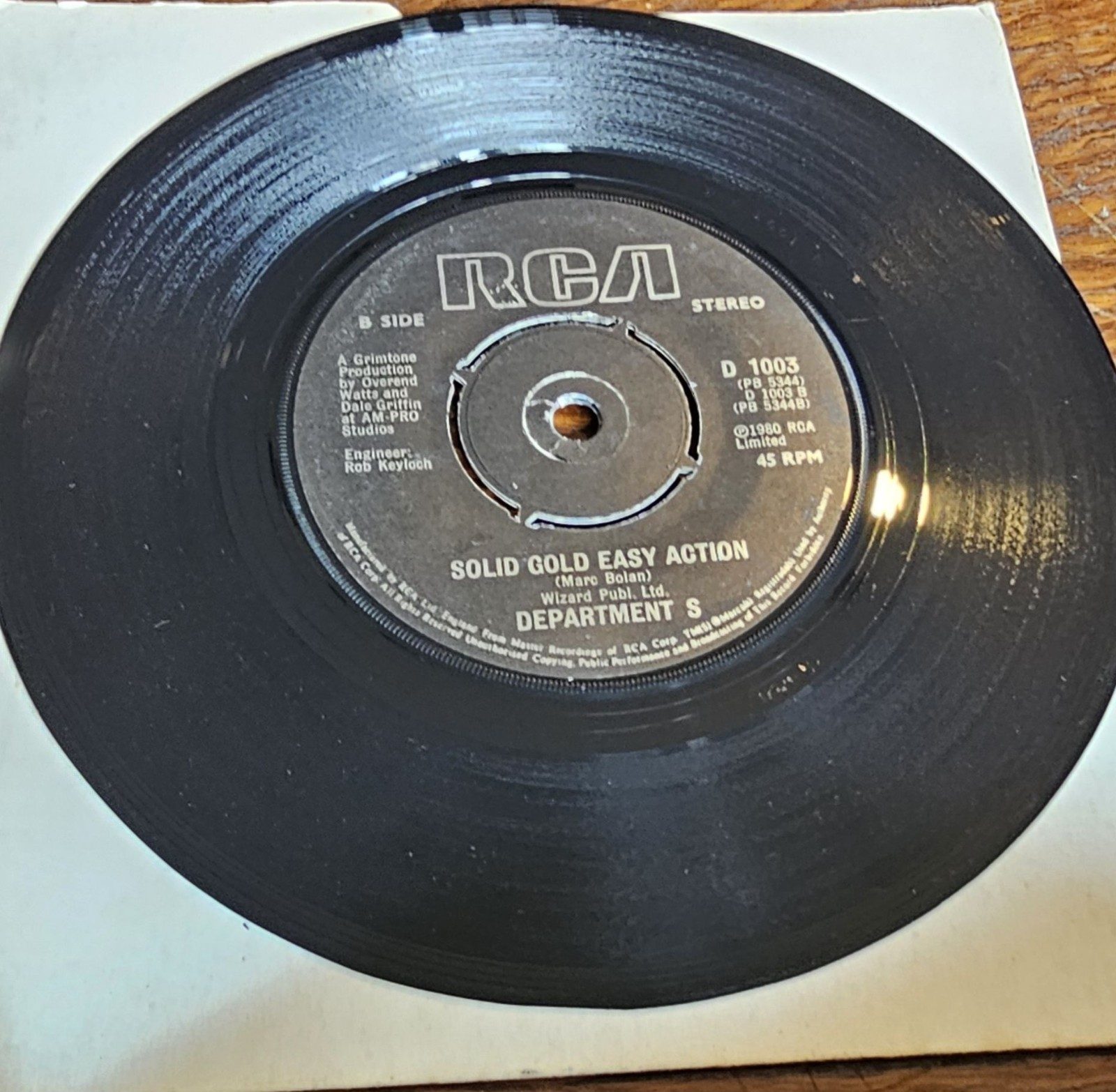 Department S Solid Gold Easy Action PROMO RCA D 1003 7 Vinyl image 2