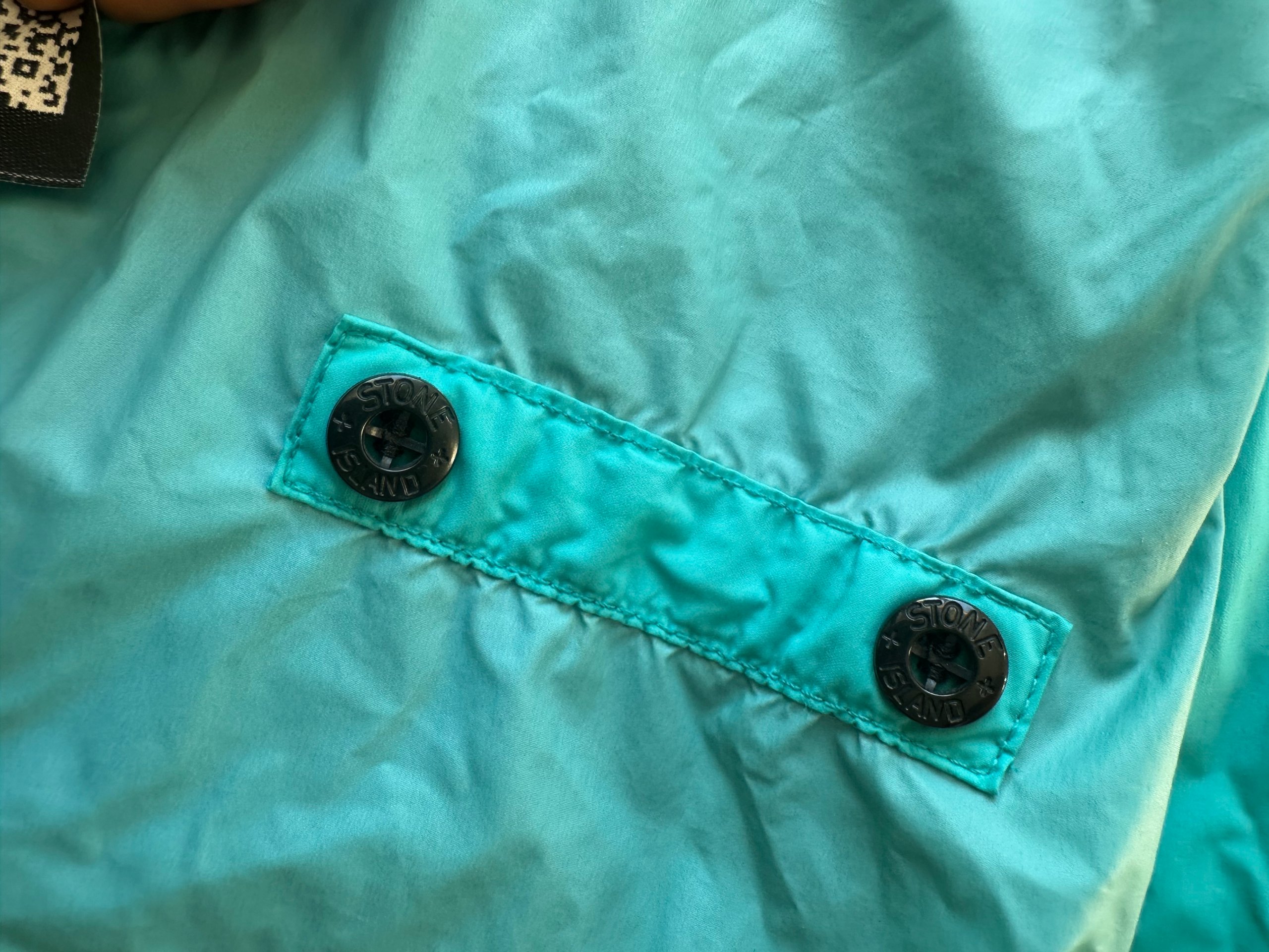 Stone Island Men's Turquoise Skin Touch Nylon-TC Hooded Jacket M image 7