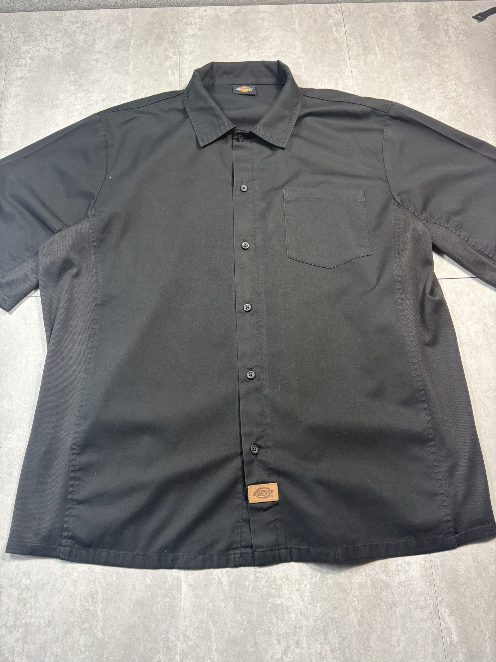 Dickies Black Men's Short Sleeve Work Shirt Large image 3