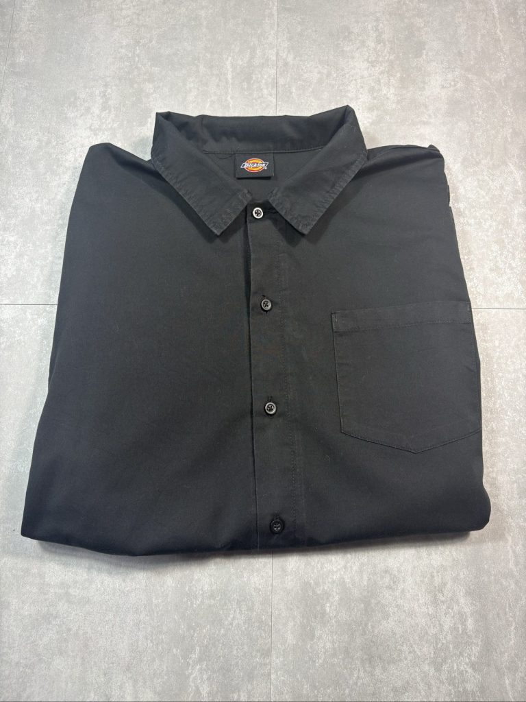 Dickies Black Men's Short Sleeve Work Shirt Large