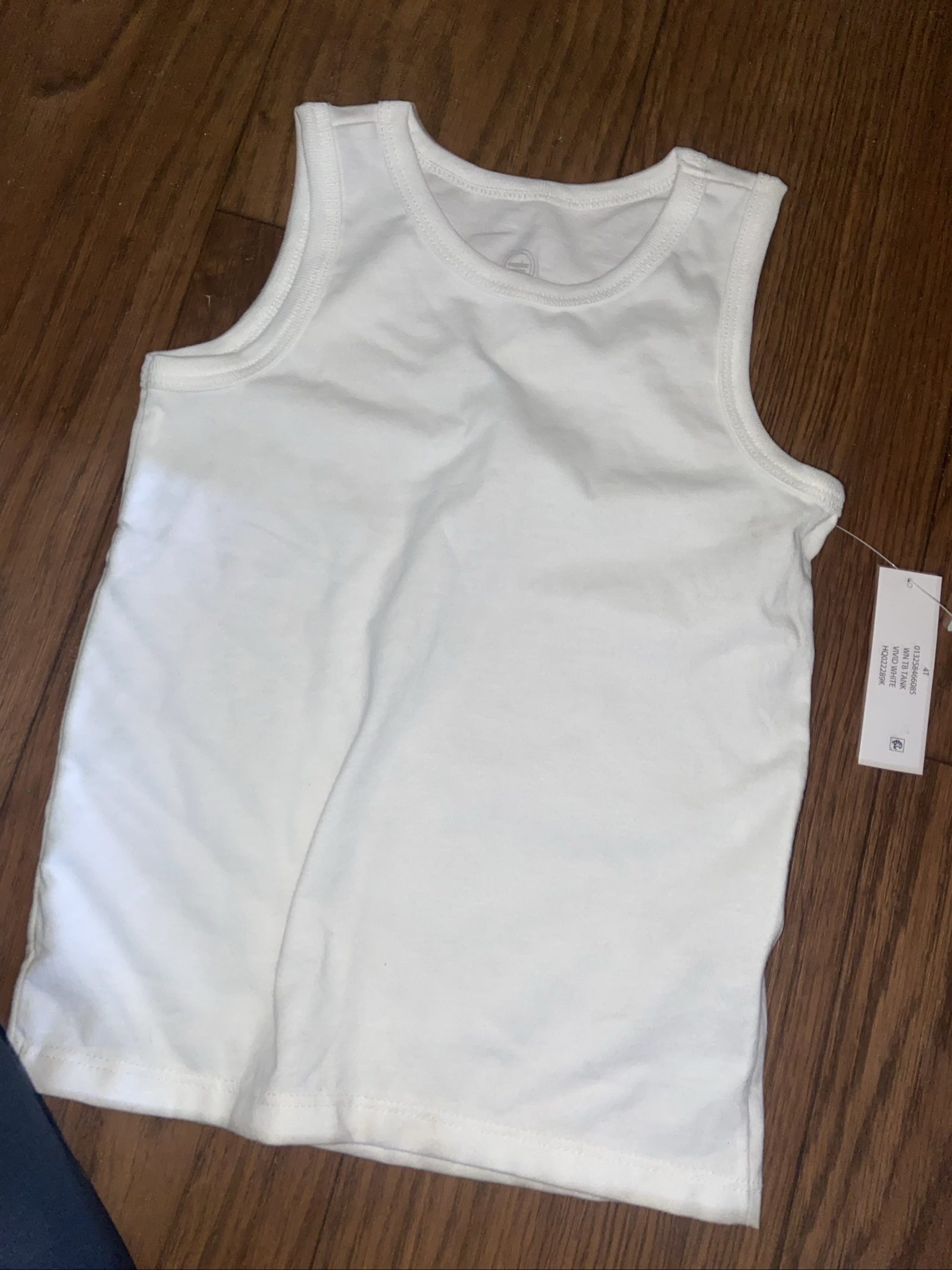 Wonder Nation White Tank Top Kids 4T Cotton