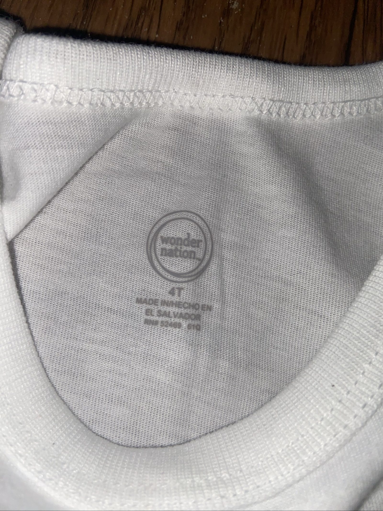 Wonder Nation White Tank Top Kids 4T Cotton image 2