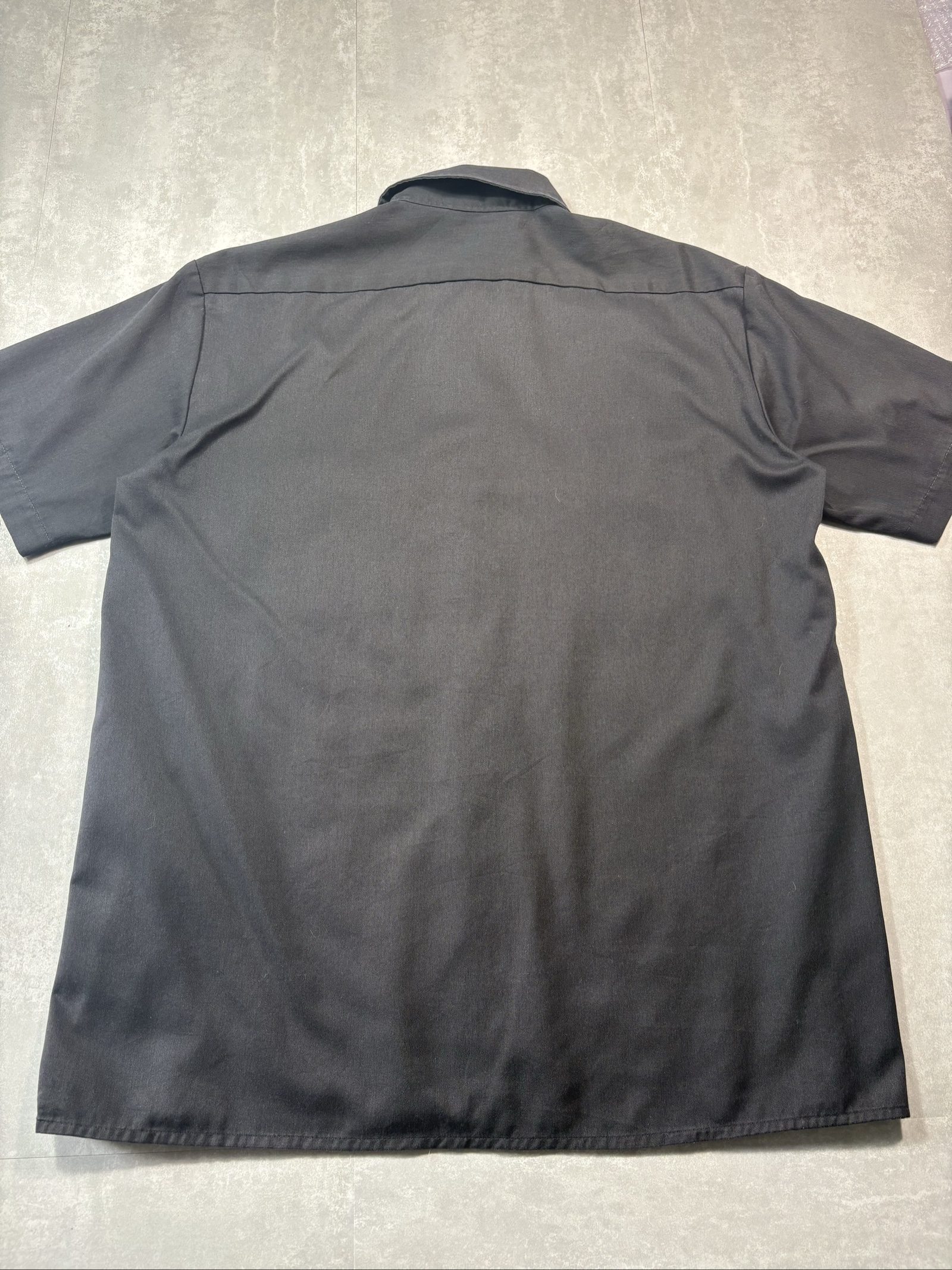 Dickies Black Men's Large Work Short Sleeve Shirt Cotton image 6