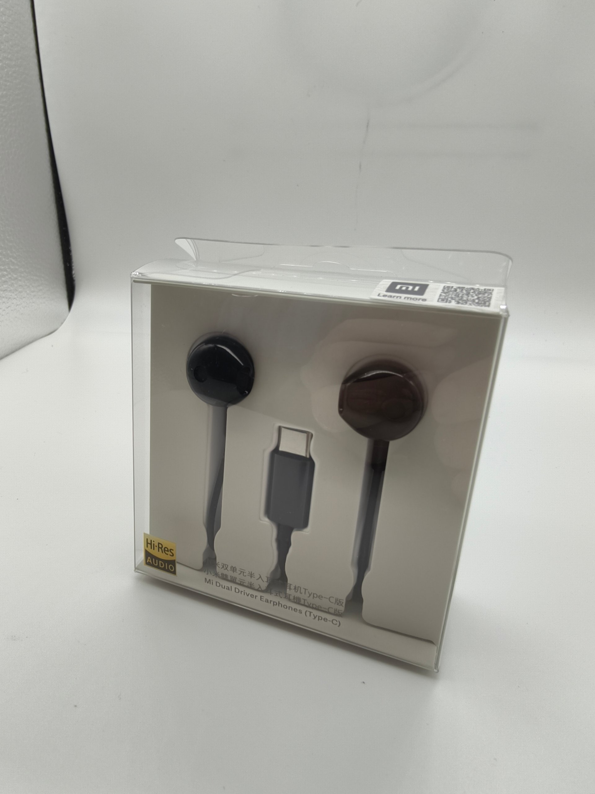 Cuffie Xiaomi Mi Dual Driver Earphones Type-C BRE02JY Hi-Res Audio Nero Nuove Box