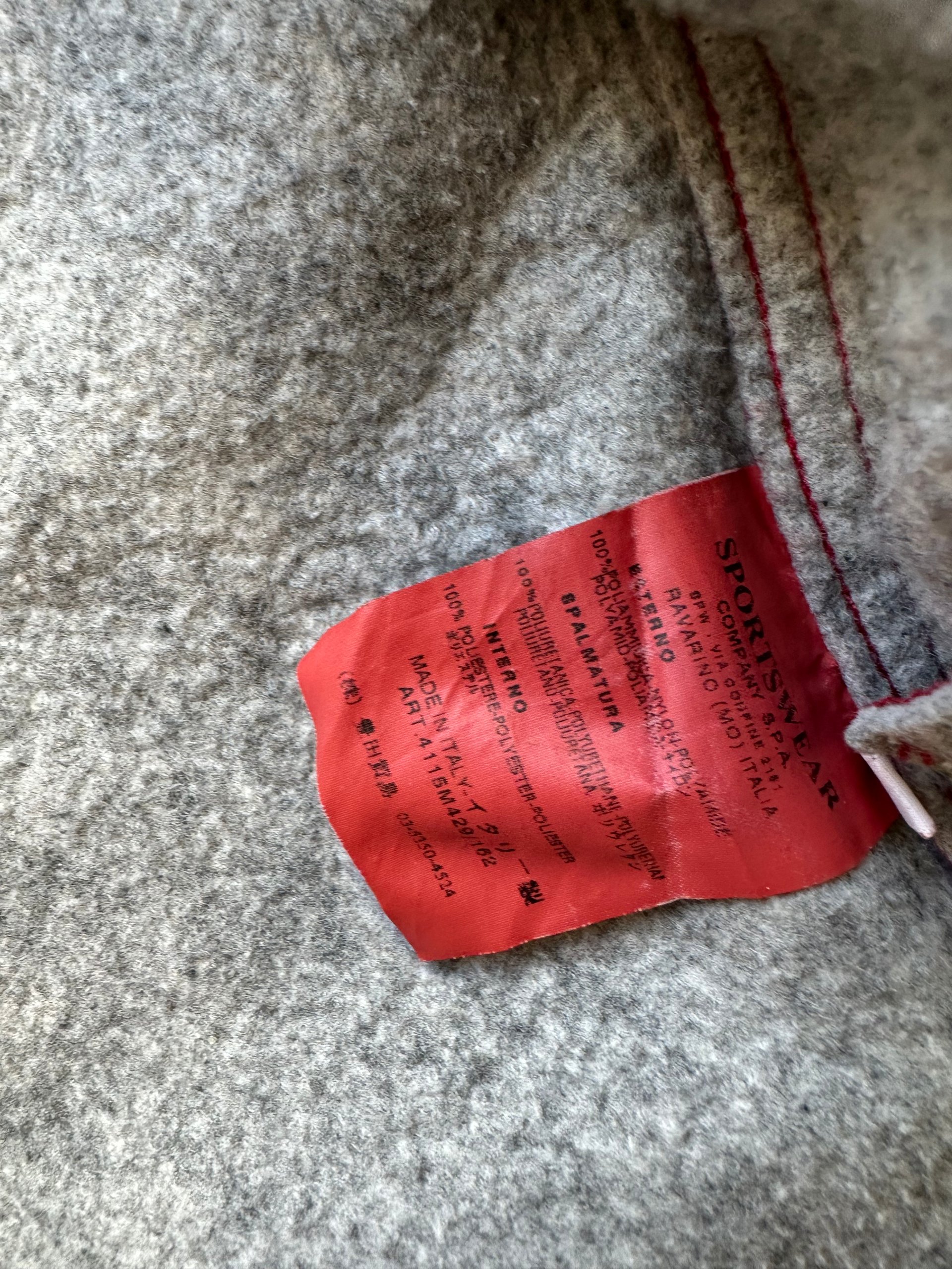stone island 2003 red blue wool lined nylon shell jacket image 6