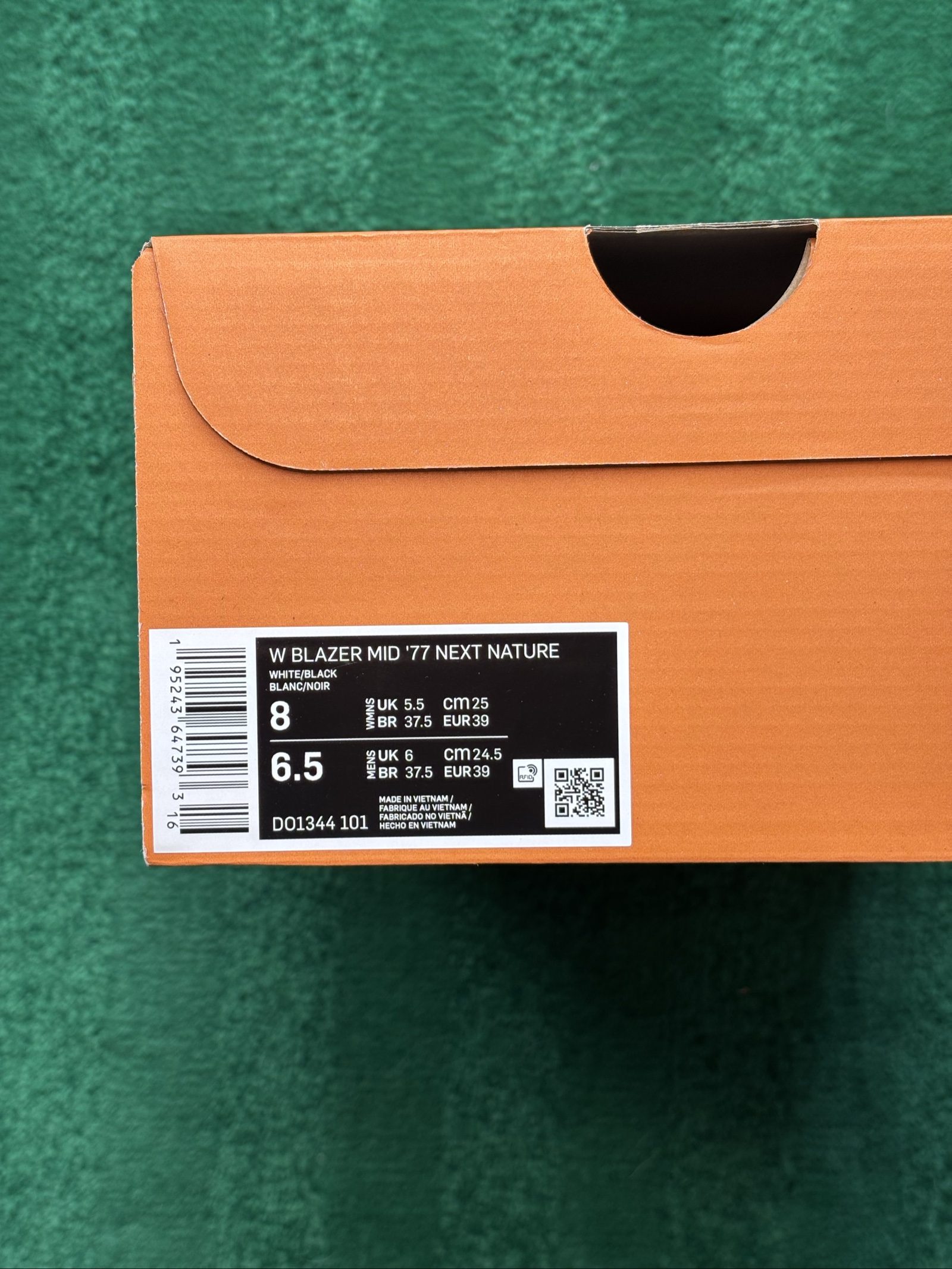 Size UK 5.5 Wmns | Nike Blazer Mid '77 | White Black DO1344-101 | New image 6