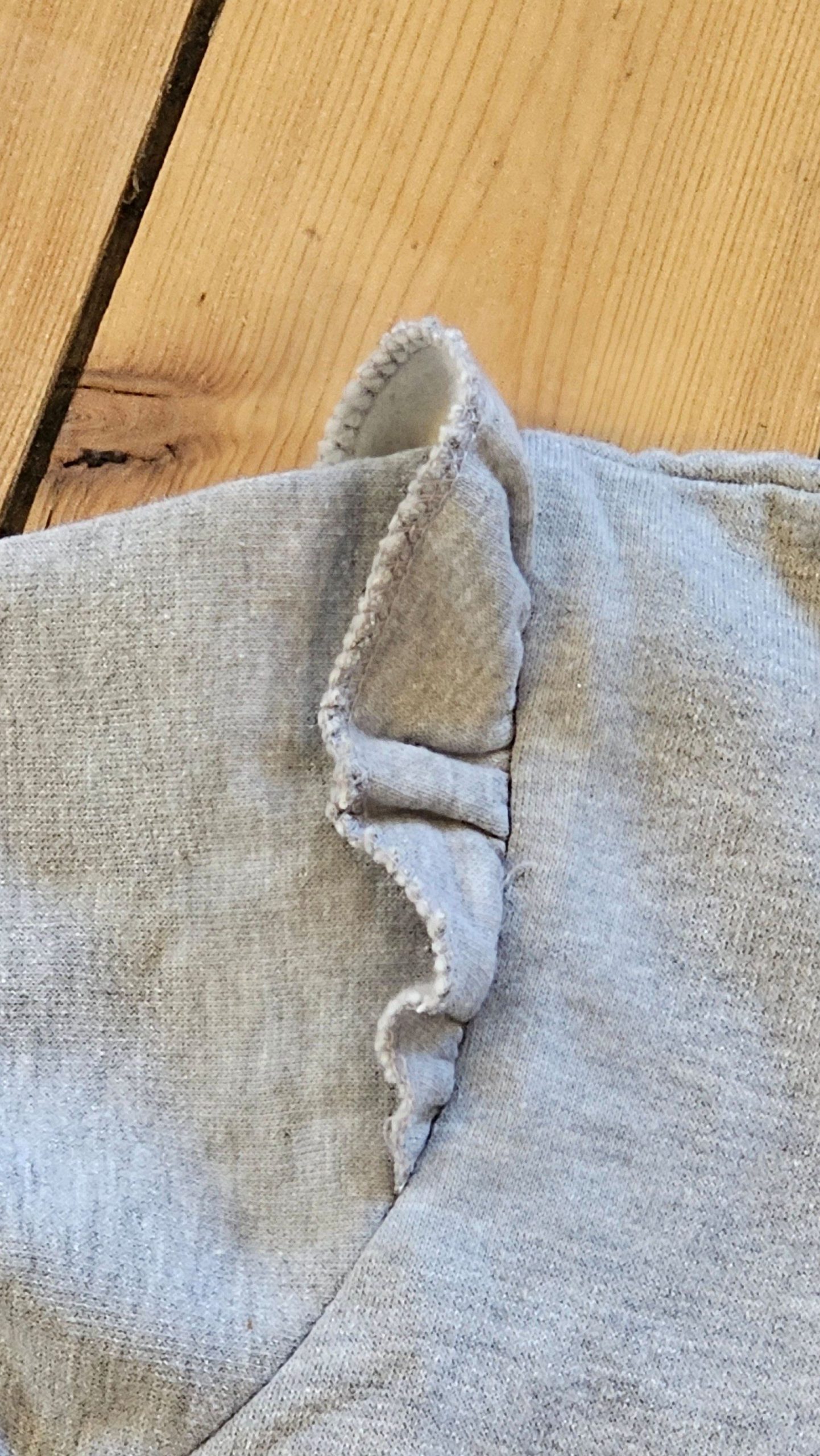 Pink Vanilla Grey Sweatshirt Medium Ruffle Detail image 5