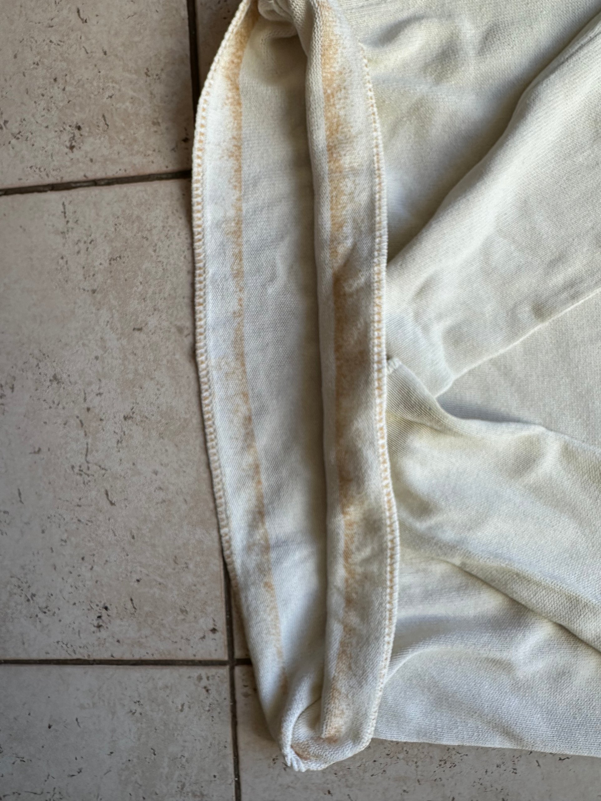 Stone Island White Cotton Half-Zip Sweater Large 1990's Vintage image 3