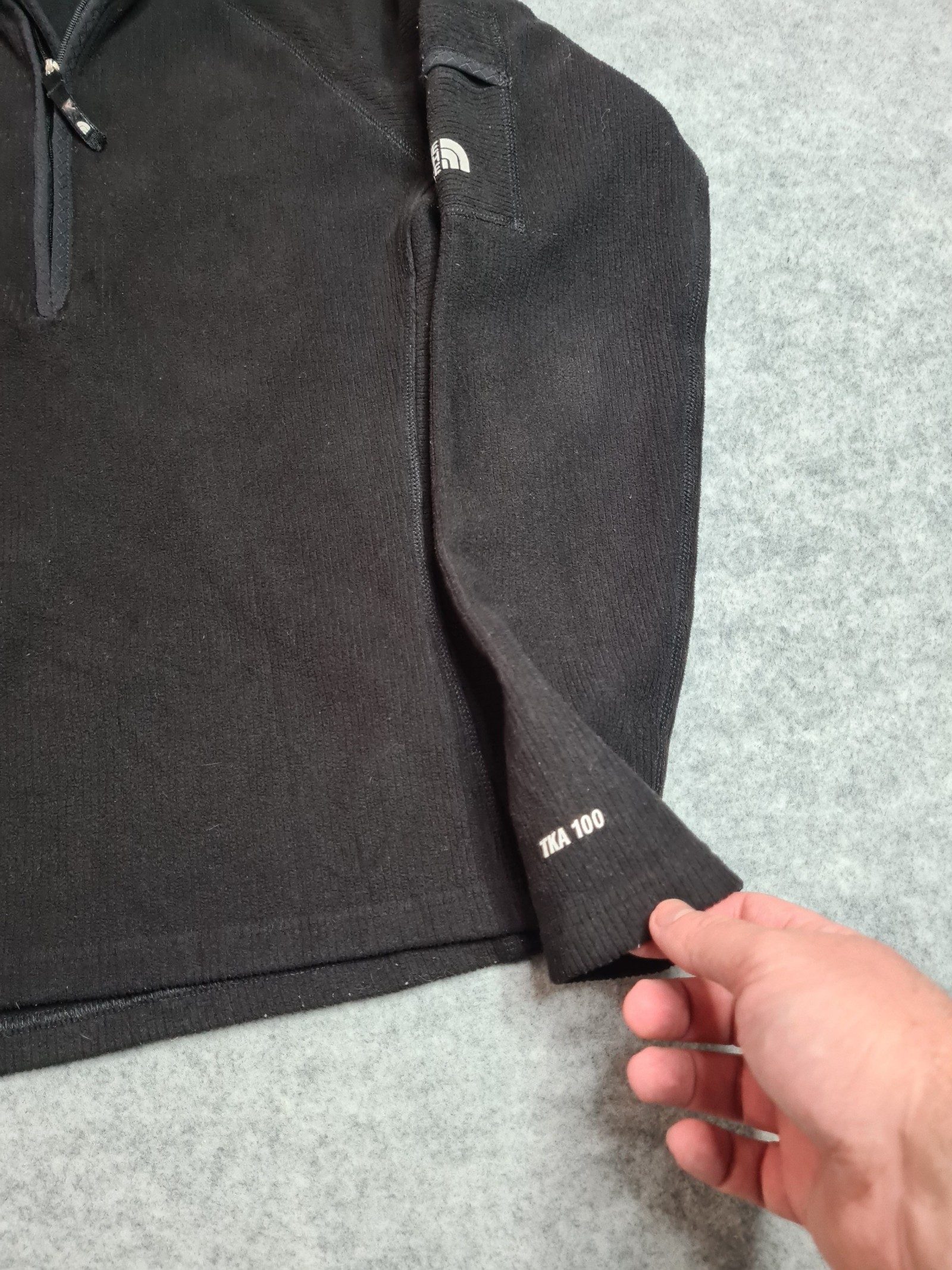 The North Face Black Fleece Half-Zip Pullover Womens Medium 1150 image 2