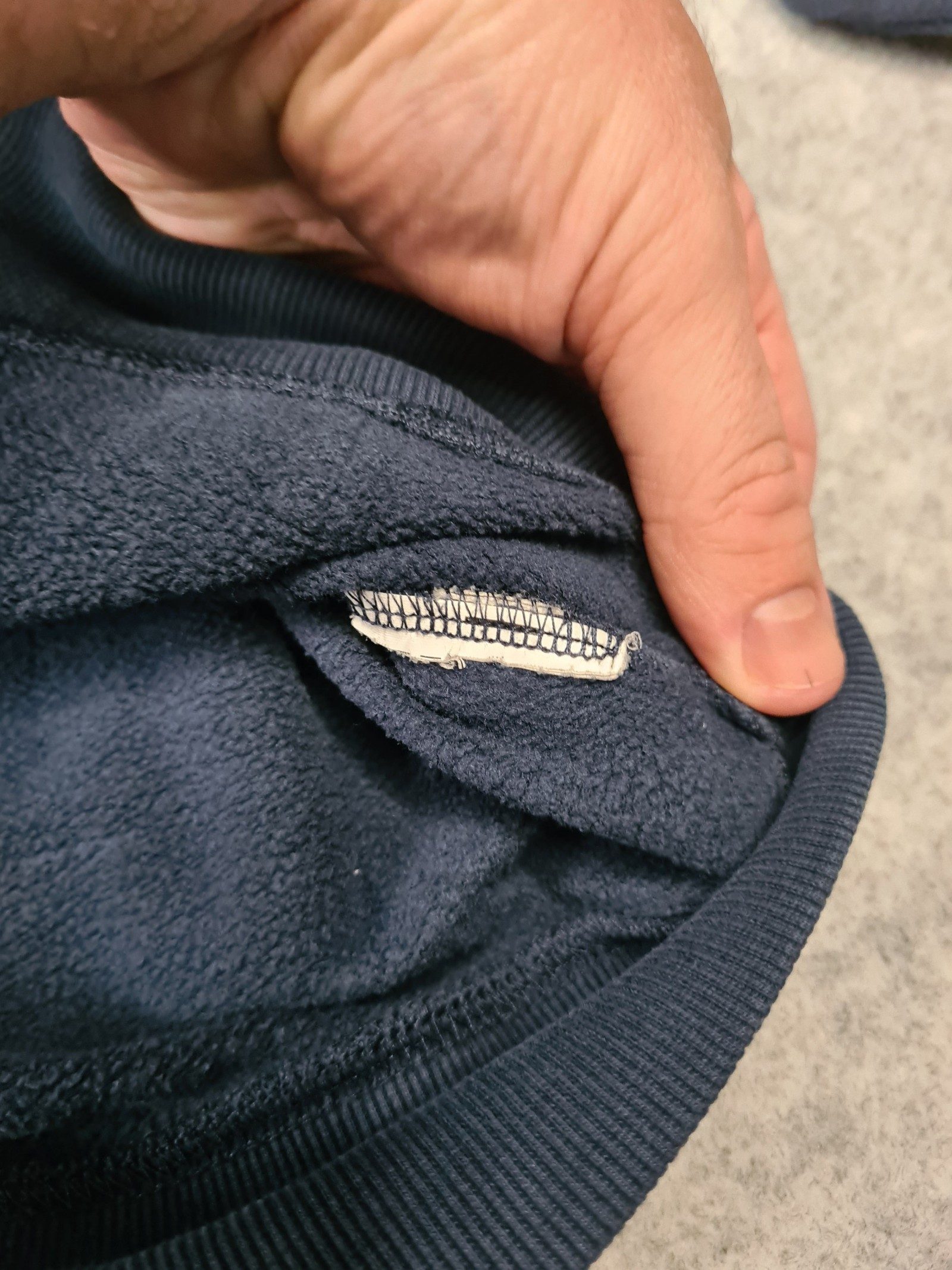 Vans Men's Navy Blue Hoodie with Logo Medium image 7