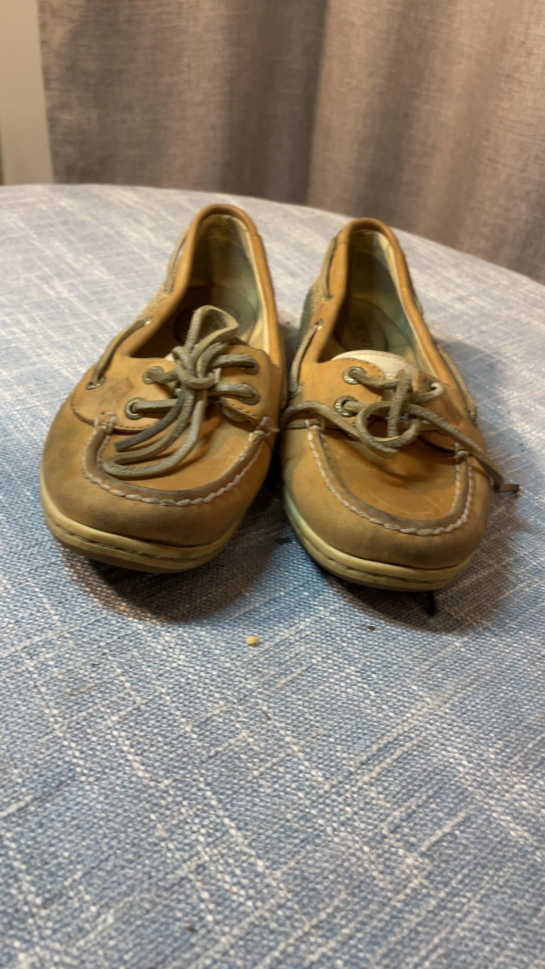 Sperry Women’s Boat Shoes – Size 7M – Tan Leather Linen