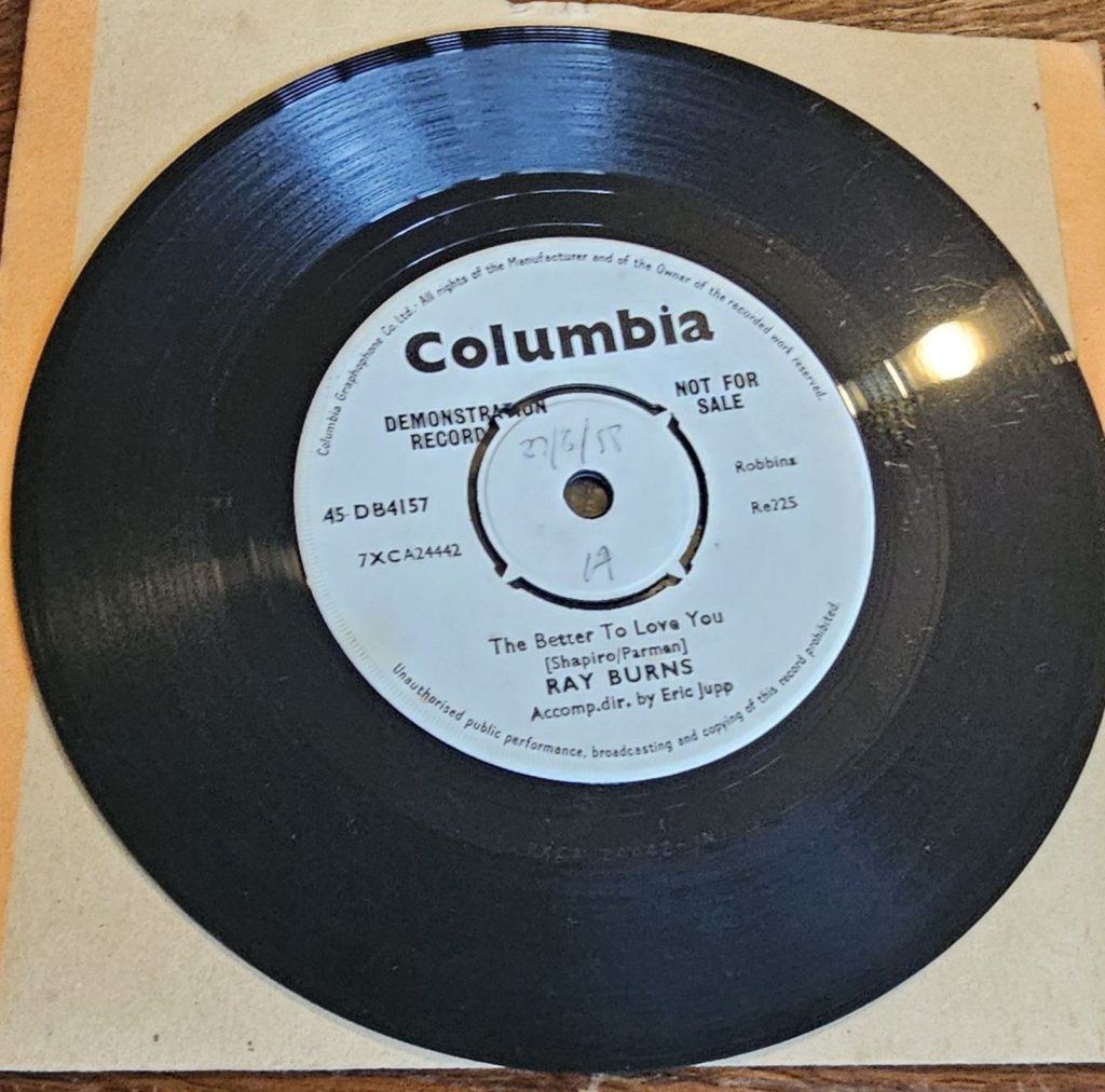 Ray Burns The Better To Love You Promo Columbia 45-DB4157 7" Vinyl