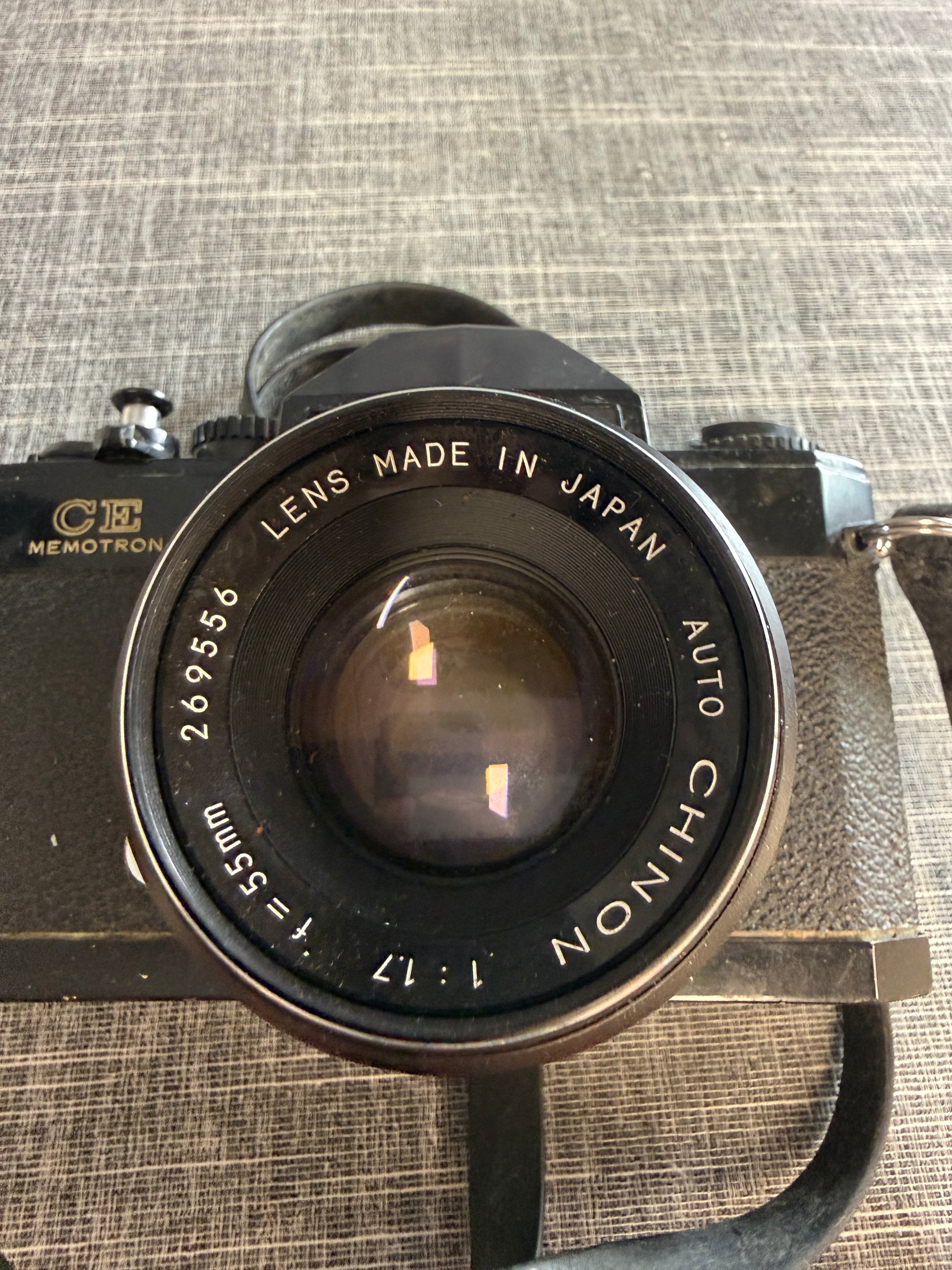 Chinon CE Memotron 35mm SLR Camera Black Vintage image 8