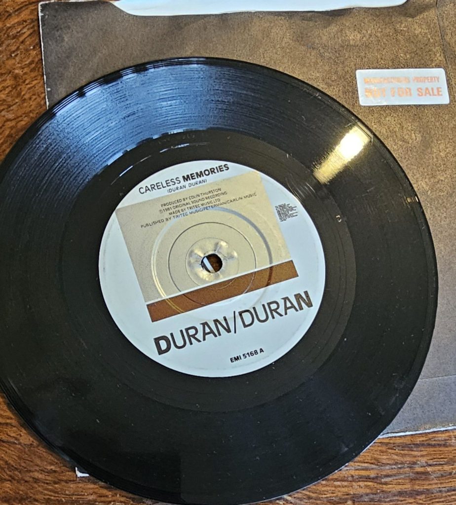 Duran Duran Careless Memories PROMO EMI 5168 7" Vinyl Single