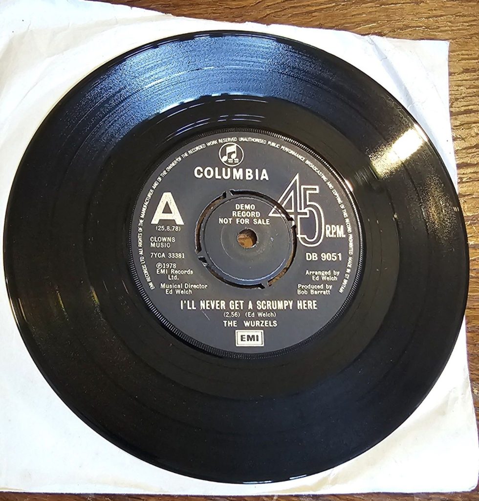 The Wurzels I'll Never Get a Scrumpy Here Demo Columbia DB 9051 7" 45 RPM