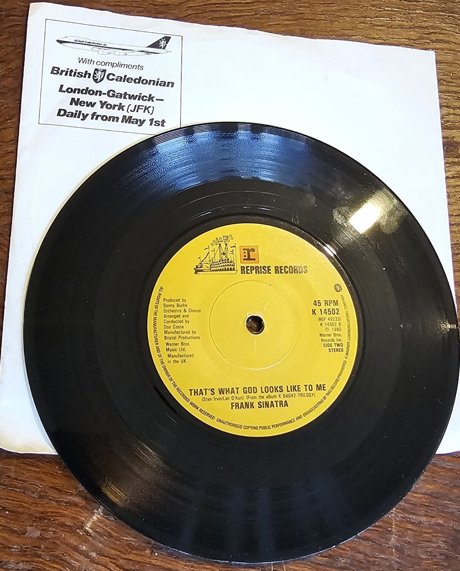 Frank Sinatra Theme From New York New York PROMO Reprise british caledonian image 2