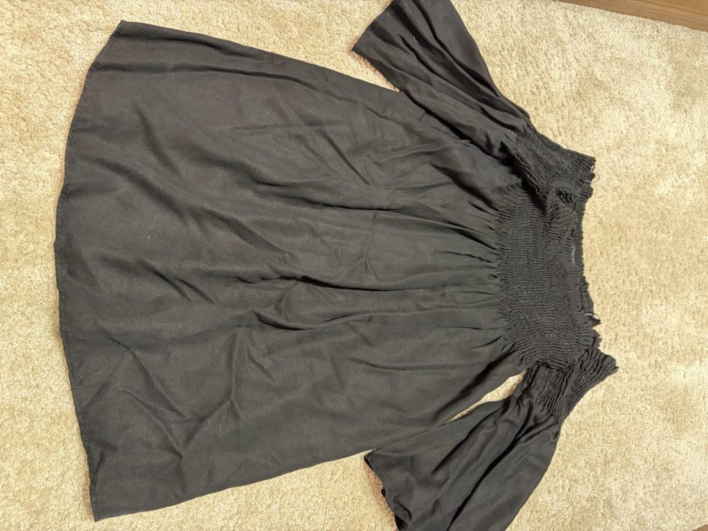 Zara Woman Black Off Shoulder Dress Medium Premium Denim