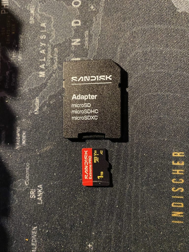 SanDisk Black & Red Extreme Pro 1TB microSDXC Memory Card with Adapter
