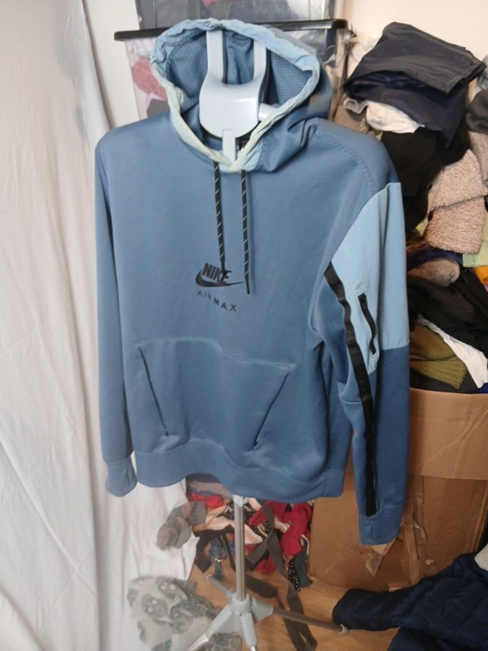 Nike Men's Blue Air Max Hoodie Large Polyester image 3