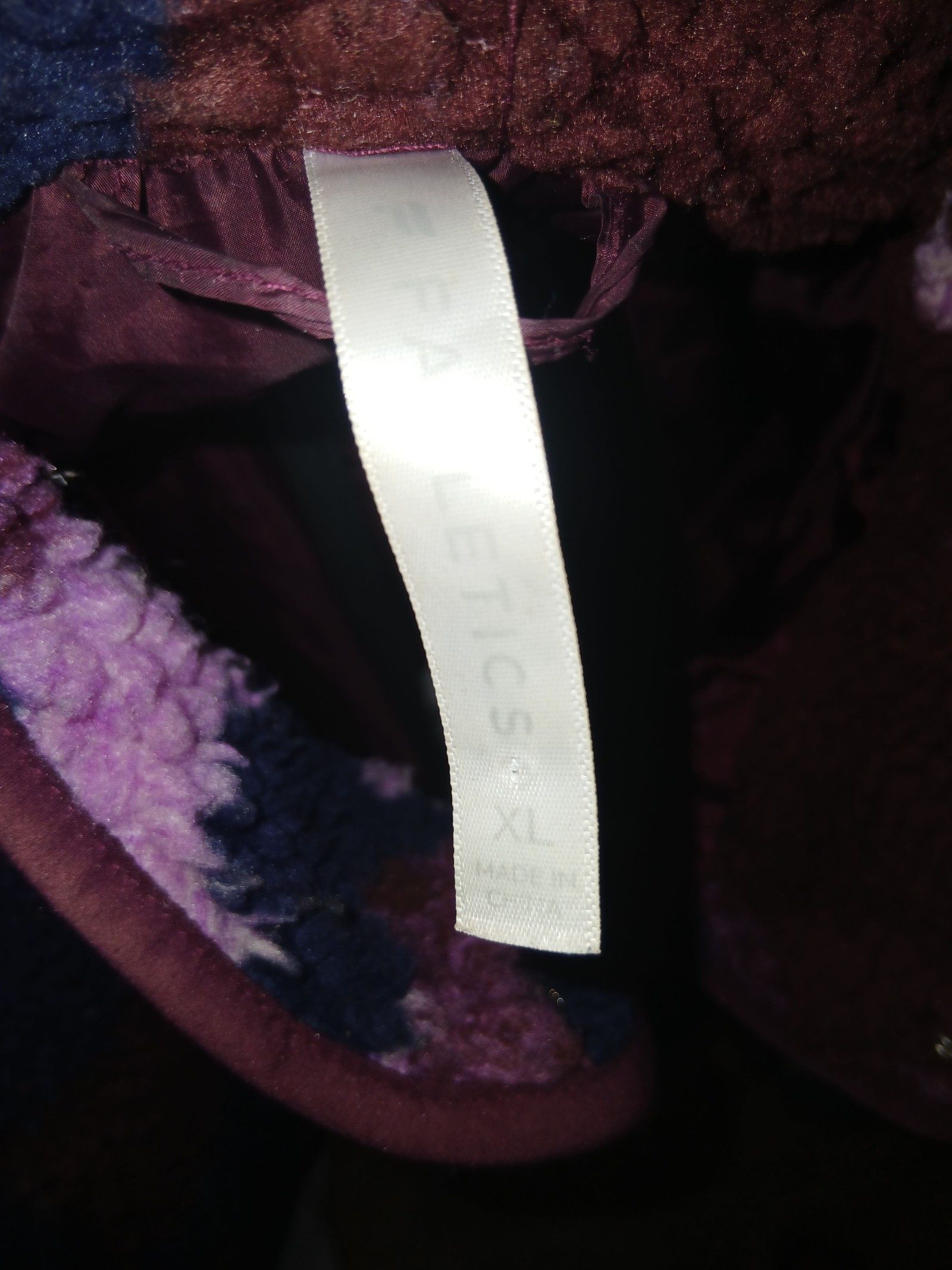 Fabletics Women's Blue, Purple & Brown Sherpa Jacket XL image 6
