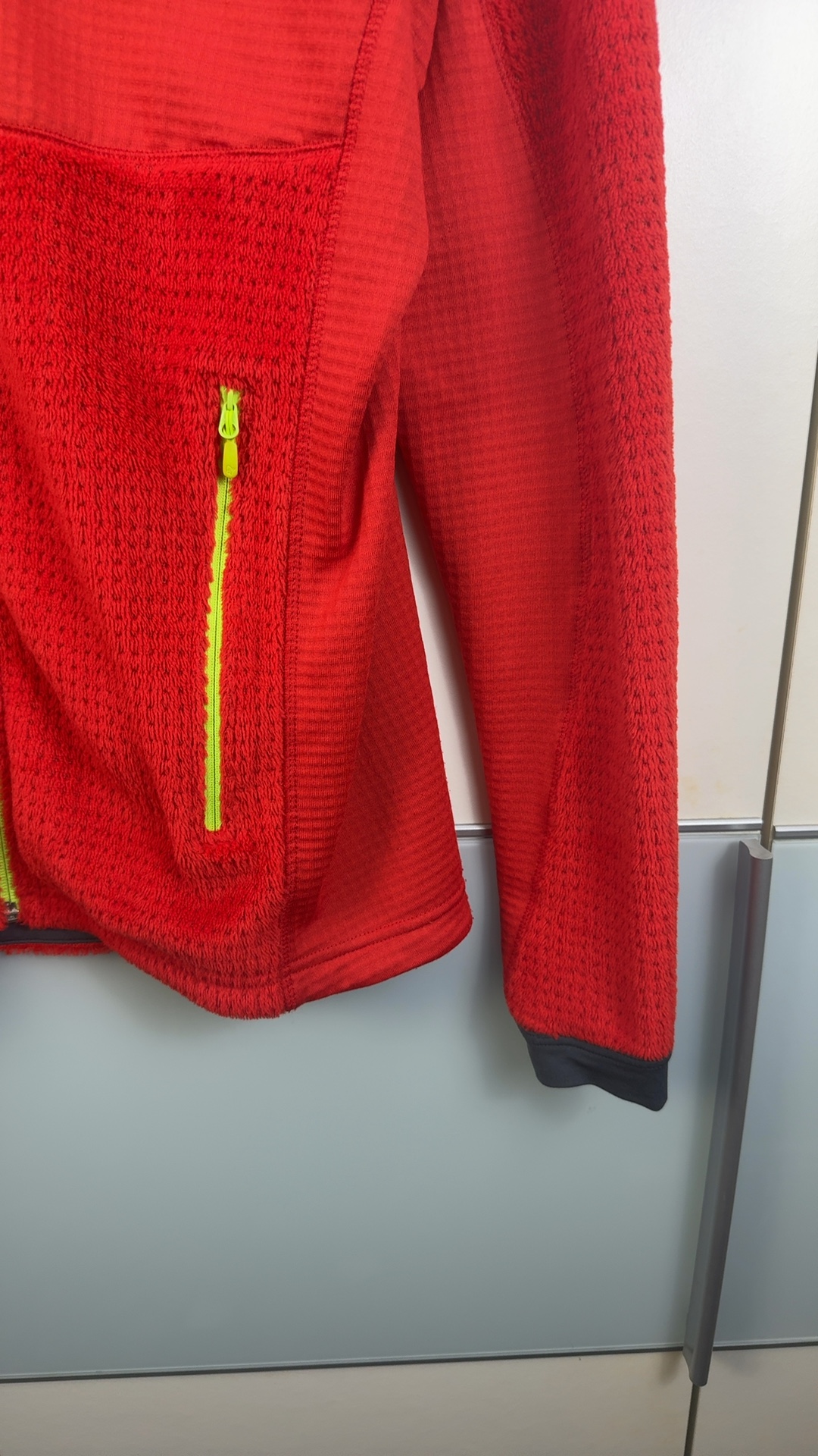 Norrona Red Wool & Polyester Fleece Zip Jacket XLarge image 6