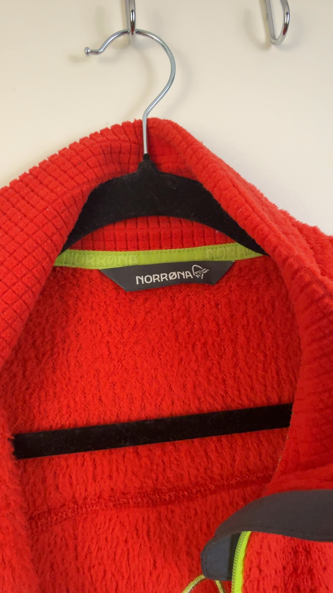 Norrona Red Wool & Polyester Fleece Zip Jacket XLarge image 7