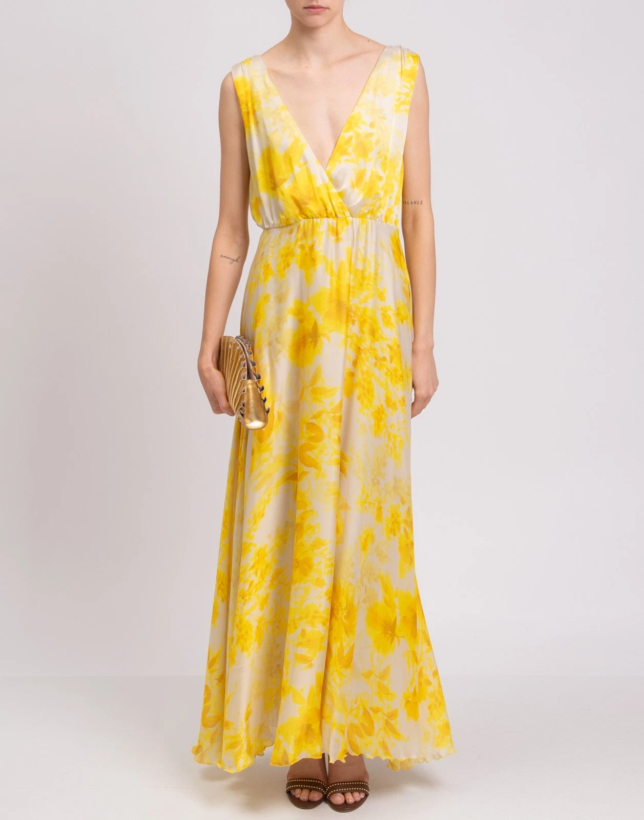 New Liu Jo Floral Print Maxi Dress Size M image 3