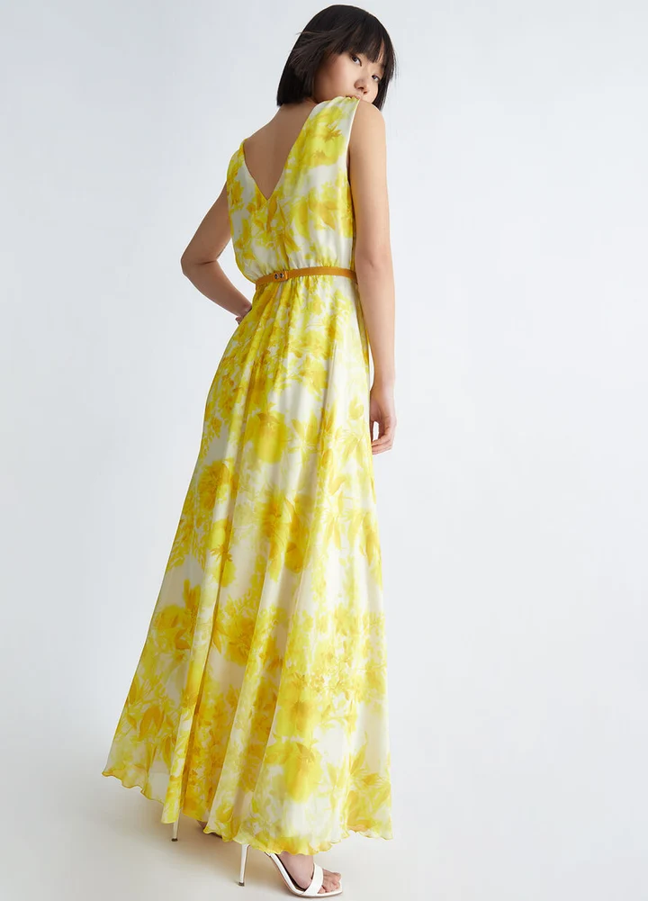 New Liu Jo Floral Print Maxi Dress Size M image 7