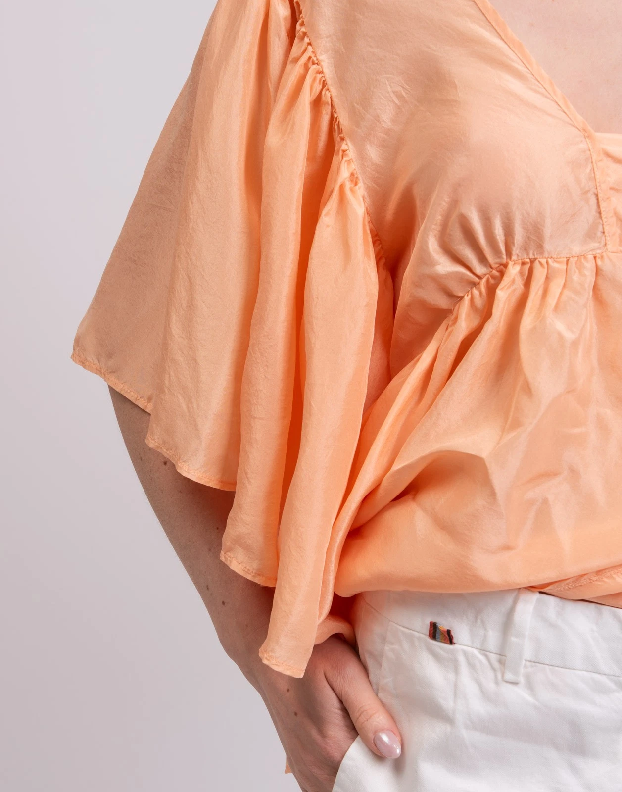 New Forte Forte Silk Ruffle Top Size S image 6