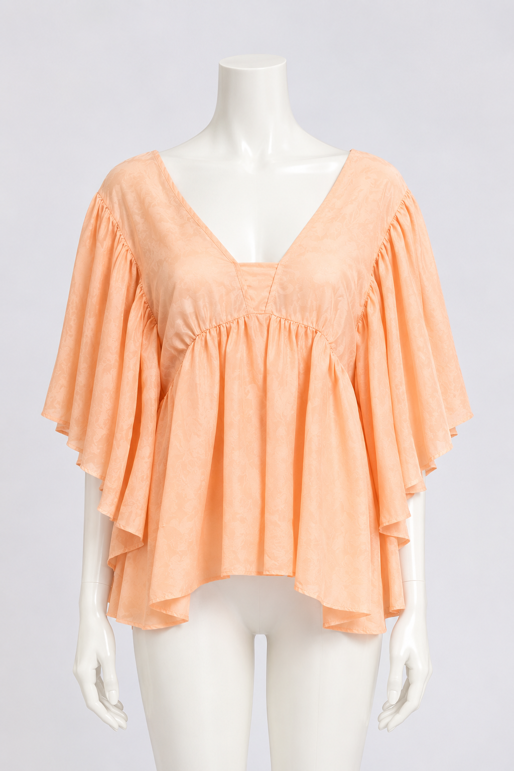 New Forte Forte Silk Ruffle Top Size S