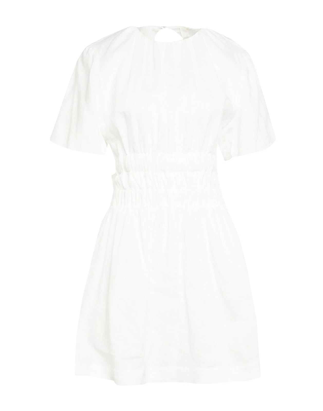 New SIR. The Label White Organic Linen Open Back Mini Dress Size L image 3