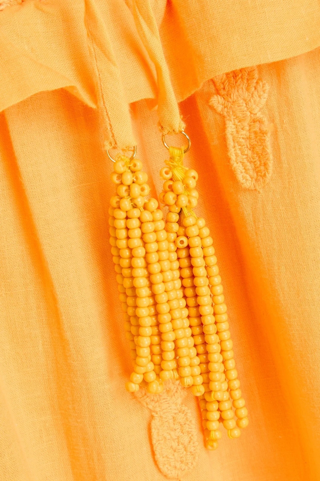 New FARM Rio Yellow 3D Pineapple Midi Dress Size S image 10