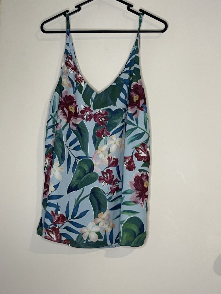 Decjuba Women's Multi Floral Print Slip Dress Size 12