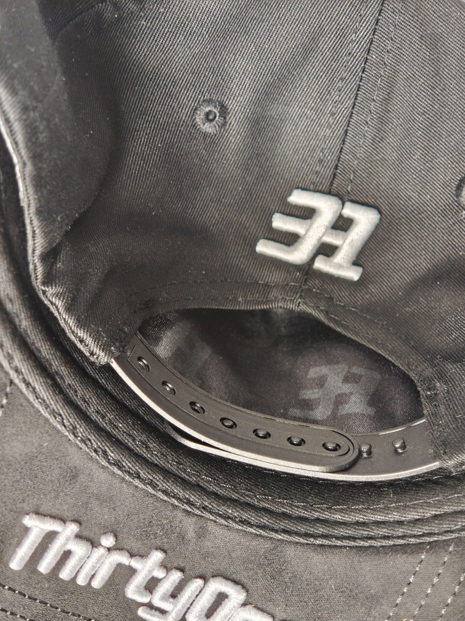 ThirtyOne Black Suede Brim Baseball Cap One Size image 9