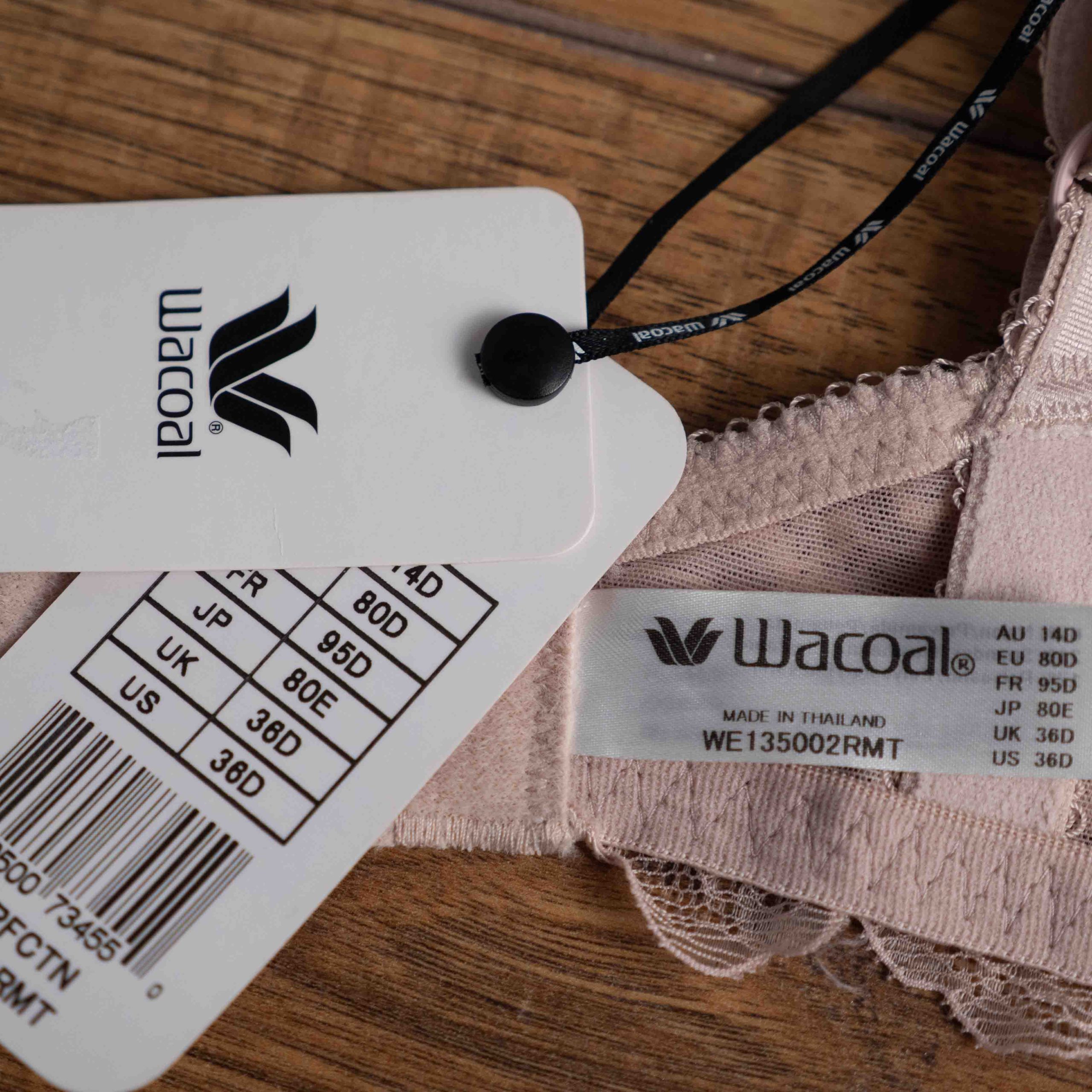 Wacoal 36D Dusty Pink Underwired Bra NWT image 6