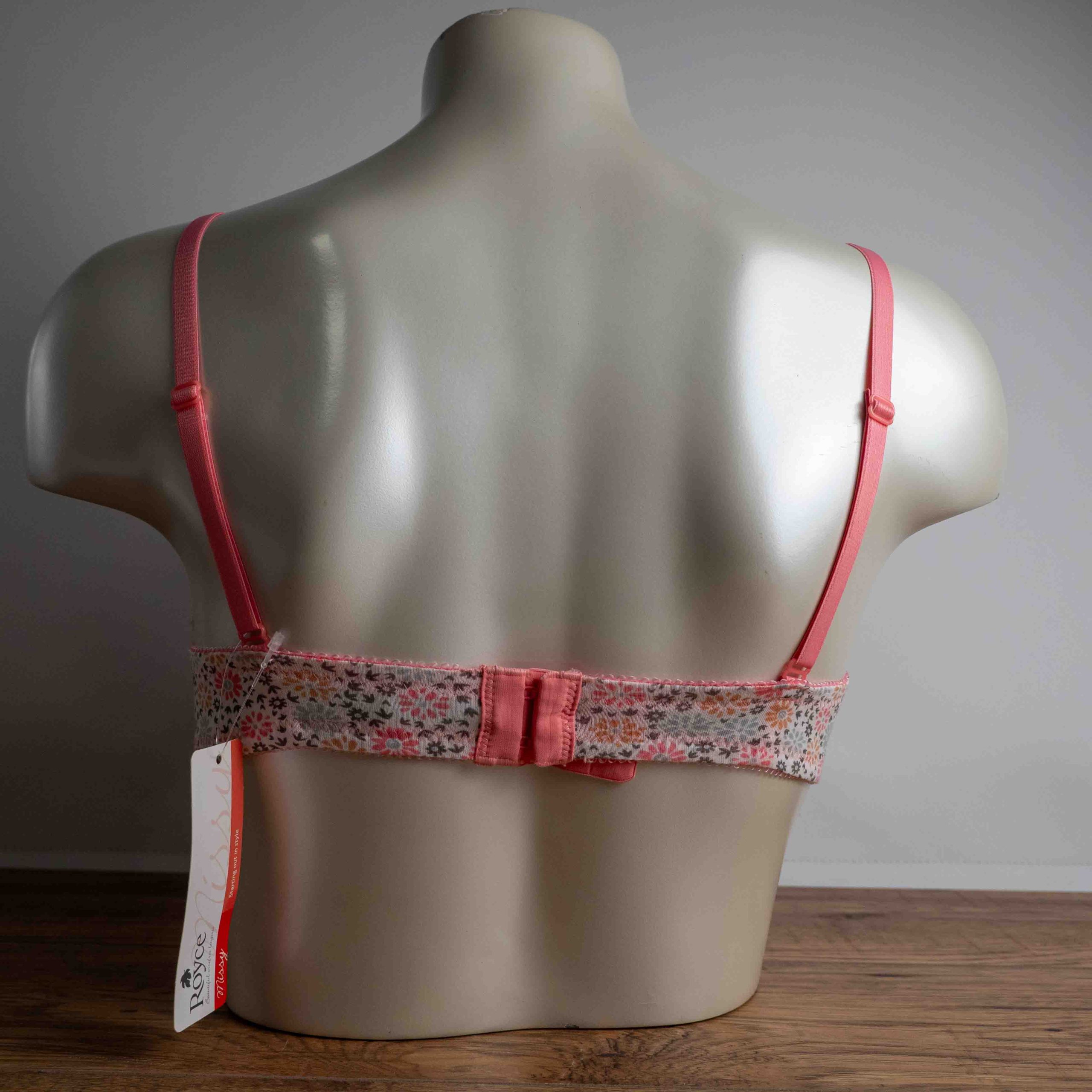 Royce 36D White Floral Wire Free Bra NWT RRP £24.00 image 4