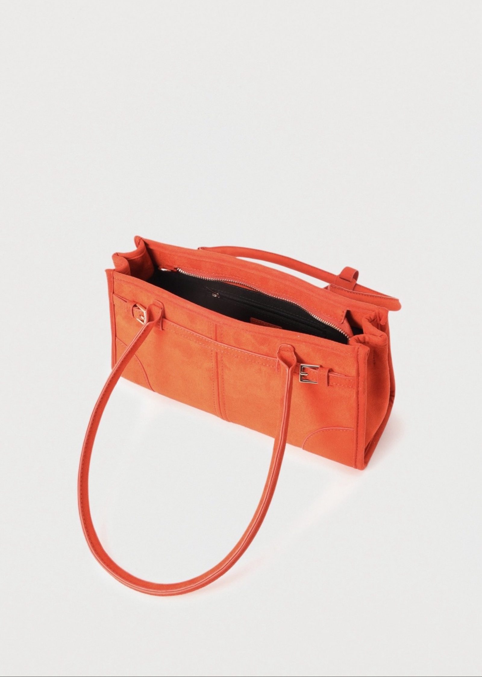 Call it Spring| Audreie Orange Faux Leather Shoulder Bag One Size image 3