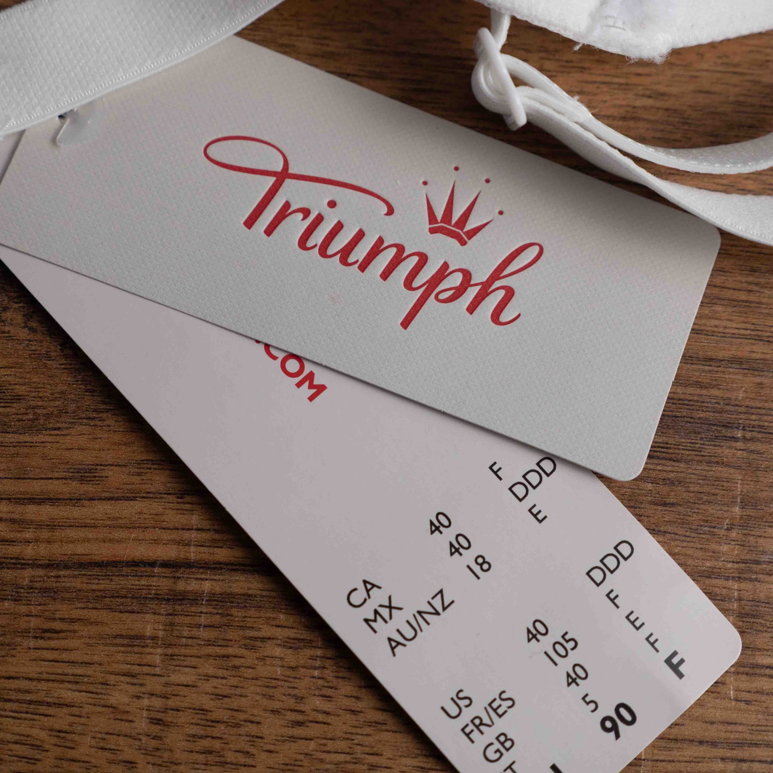Triumph 40E White Lace Soft Cup Bra NWT image 5