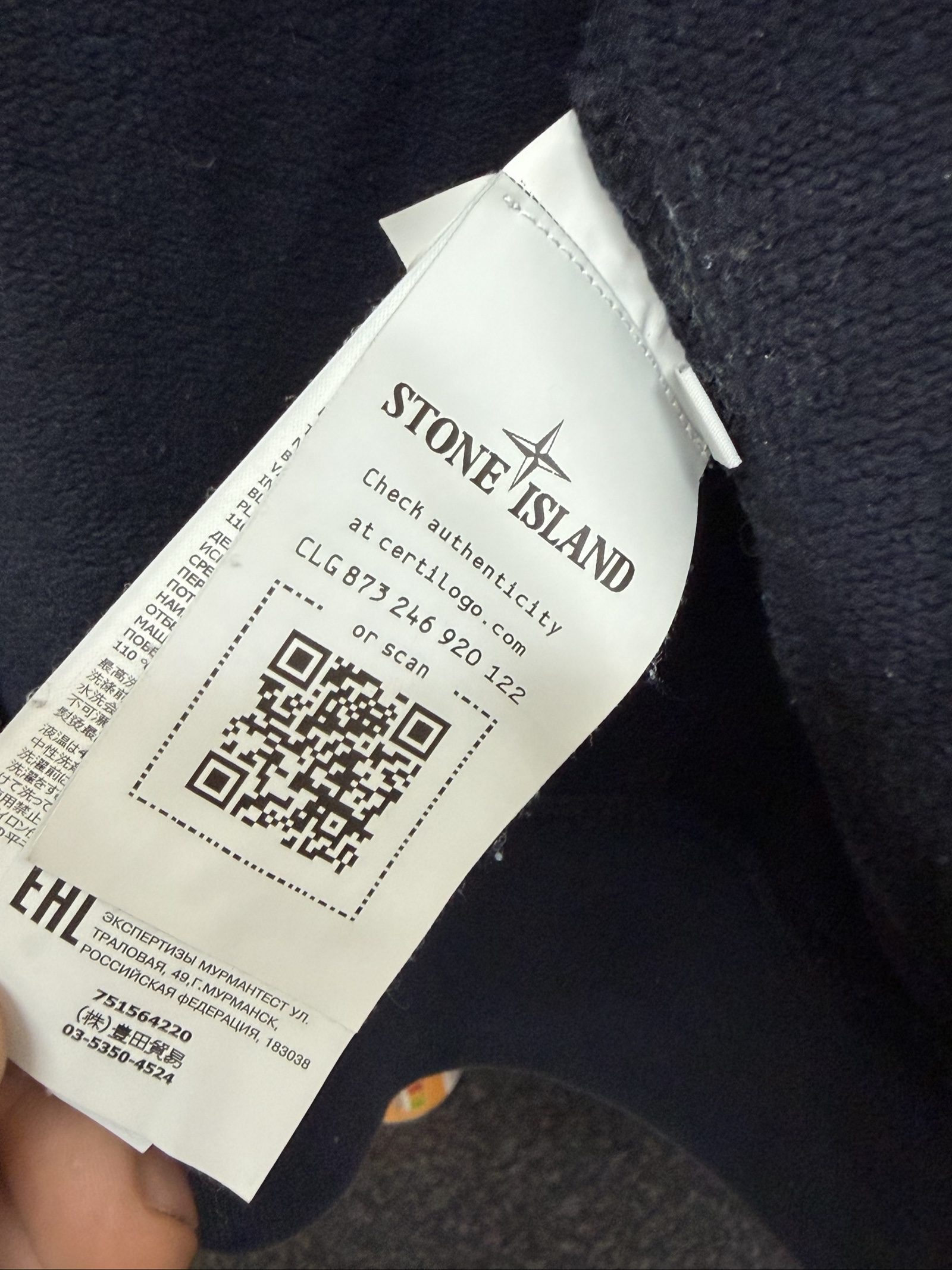 Stone Island Navy Blue Zip Hoodie image 5