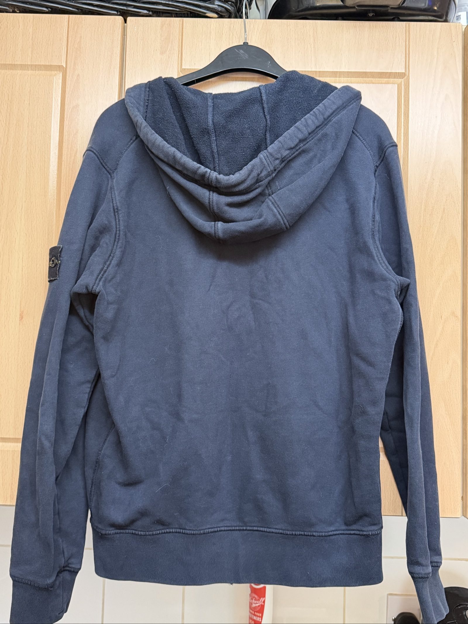 Stone Island Navy Blue Zip Hoodie image 7