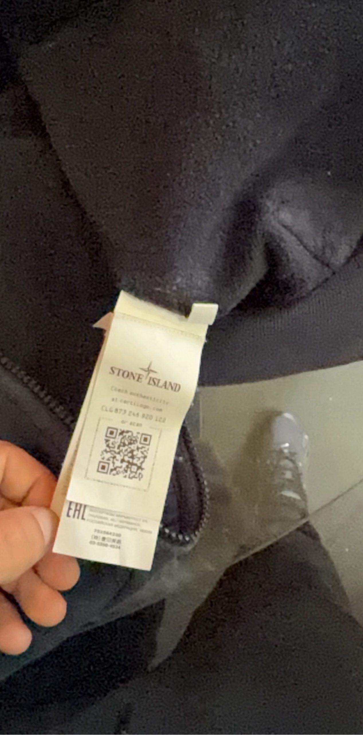 Stone Island Navy Blue Zip Hoodie image 8